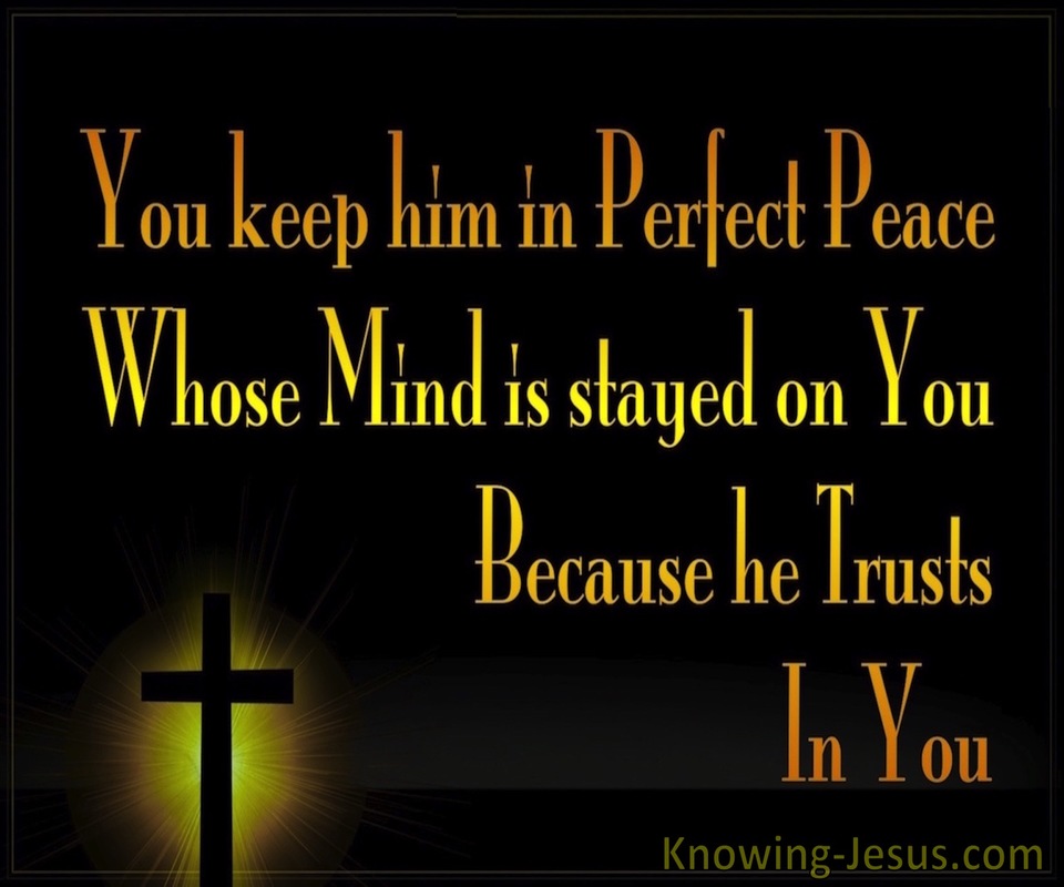 Isaiah 26:3 Perfect Peace (black)